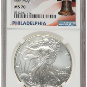 2024(-P) Modern Bullion Coins (2024-(P) Silver Eagle (Privy Mark) Philadelphia Liberty Bell Flag Label)