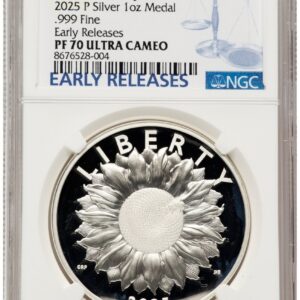 2025-P Medals and Tokens (2025-P Silver American Liberty High Relief Medal ER Blue)