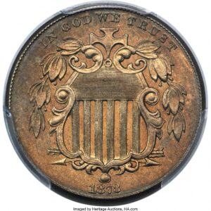 1873 Shield Nickels (1873 5C Closed 3 PCGS Secure)