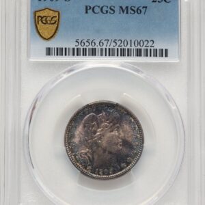 1909-S Barber Quarters (1909-S 25C PCGS Secure)