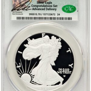 2026-W Modern Bullion Coins (2026-P Proof Silver Eagle Congratulations Set 1 oz Advanced Delivery Ron Drzewucki)