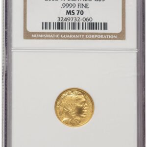 2008-W Modern Bullion Coins (2008-W Burnished Gold Buffalo 1/10 oz Brown Label)