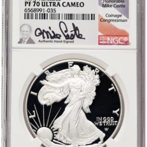 2022-W Modern Bullion Coins (2022-W Proof Silver Eagle 1 oz ER Mike Castle)