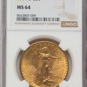 1914-D Saint-Gaudens Double Eagles (1914-D $20)