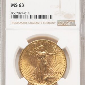 1914-D Saint-Gaudens Double Eagles (1914-D $20 Brown Label)