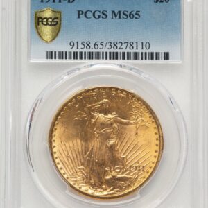 1911-D Saint-Gaudens Double Eagles (1911-D $20 PCGS Secure Blue Gradient)