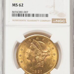 1891-S Liberty Double Eagles (1891-S $20)