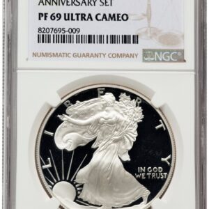 1995-W Modern Bullion Coins (1995-W Proof Silver Eagle 1 oz Brown Label)