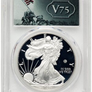 2020-W Modern Bullion Coins (2020-W Proof Silver Eagle V75 Privy 1 oz V75 Label)