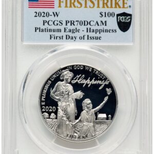 2020-W Modern Bullion Coins (2020-W Proof Platinum Eagle 1 oz FDI FS Flag)