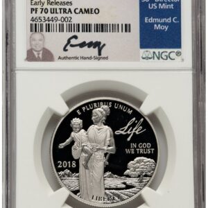 2018-W Modern Bullion Coins (2018-W Proof Platinum Eagle 1 oz ER Ed Moy)