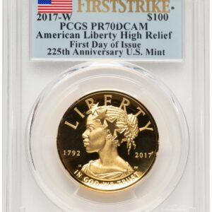 2017-W Modern Bullion Coins (2017-W G$100 American Liberty High Relief, DC 1.00 oz FDI FS Flag)