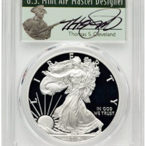 2016-W Modern Bullion Coins (2016-W Proof Silver Eagle 1 oz WP Mint Hoard Thomas Cleveland Minuteman)