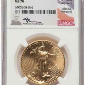 1996 Modern Bullion Coins (1996 Gold Eagle 1 oz John Mercanti)