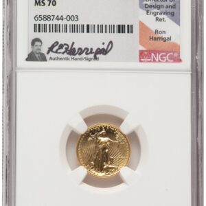 1990 Modern Bullion Coins (1990 Gold Eagle 1/10 oz Ron Harrigal)