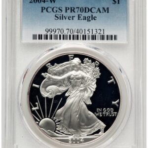 2004-W Modern Bullion Coins (2004-W Proof Silver Eagle 1 oz Blue Gradient)