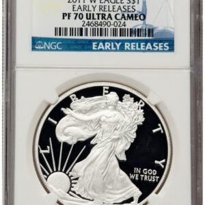 2011-W Modern Bullion Coins (2011-W Proof Silver Eagle 1 oz ER Blue)