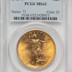 1915-S Saint-Gaudens Double Eagles (1915-S $20)