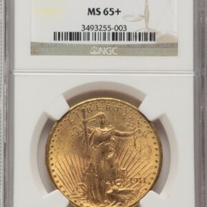1911-D Saint-Gaudens Double Eagles (1911-D $20 NGC Plus Brown Label)