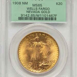 1908 Saint-Gaudens Double Eagles (1908 $20 NO MOTTO)