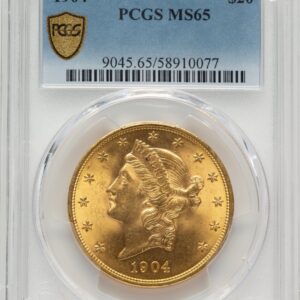 1904 Liberty Double Eagles (1904 $20 Liberty PCGS Secure)