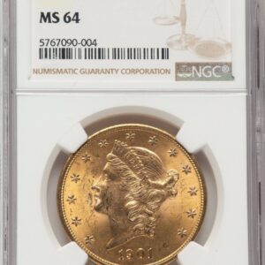 1901 Liberty Double Eagles (1901 $20 Brown Label)
