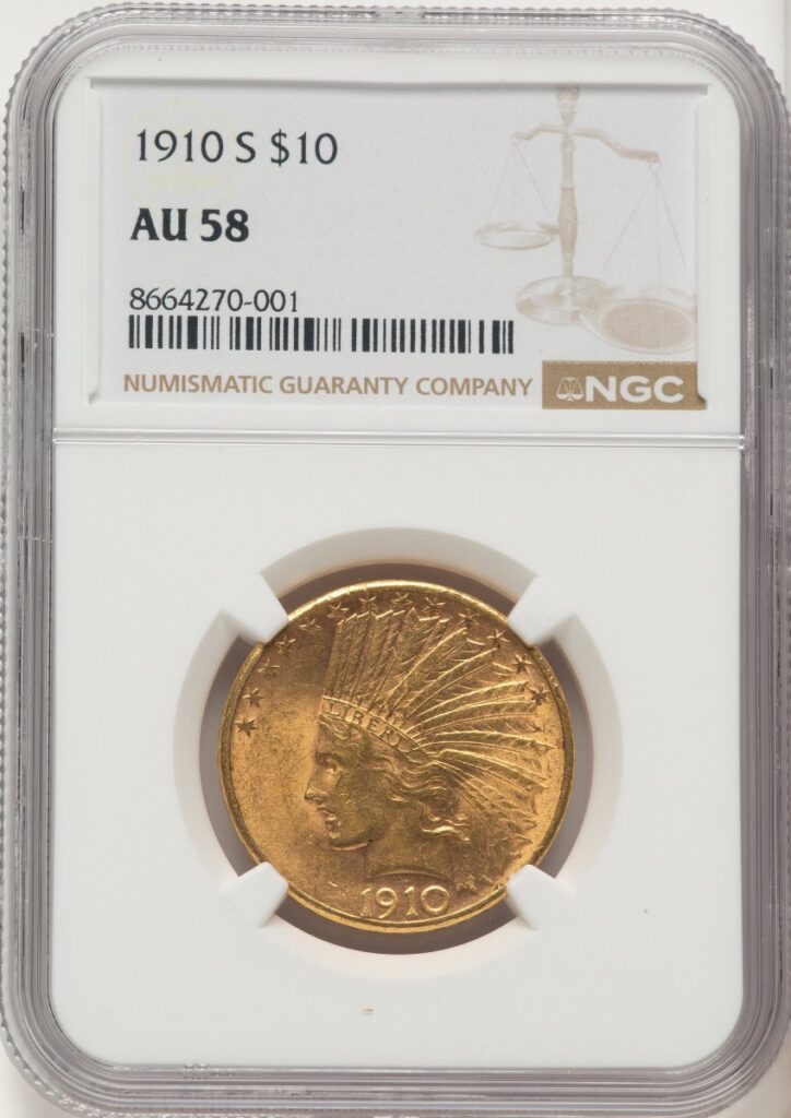1910-S Indian Eagles (1910-S $10)