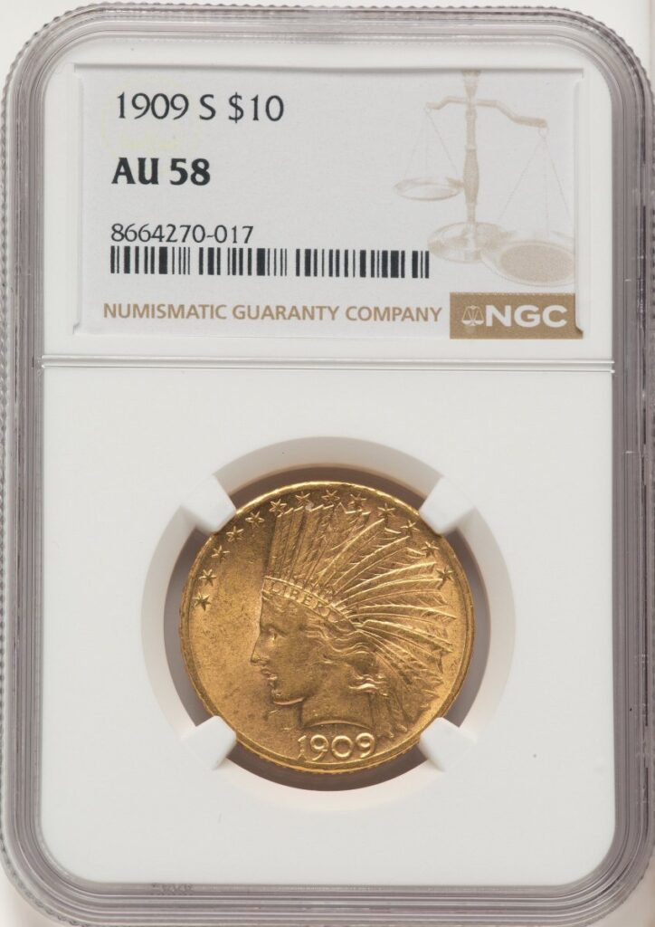 1909-S Indian Eagles (1909-S $10)