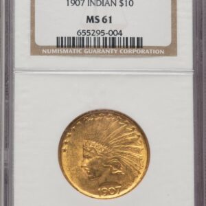 1907 Indian Eagles (1907 $10 No Motto)
