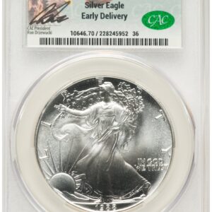 1988 Modern Bullion Coins (1988 Silver Eagle Early Delivery Ron Drzewucki)