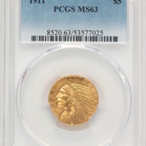 1911 Indian Half Eagles (1911 $5)