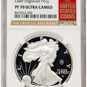 2025-W Modern Bullion Coins (2025-W Proof Silver Eagle Privy Laser Engraved 1 oz Red Book)