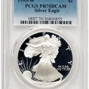 1995-W Modern Bullion Coins (1995-W Proof Silver Eagle 1 oz Blue Gradient)