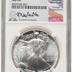 1988 Modern Bullion Coins (1988 Silver Eagle Mike Castle)