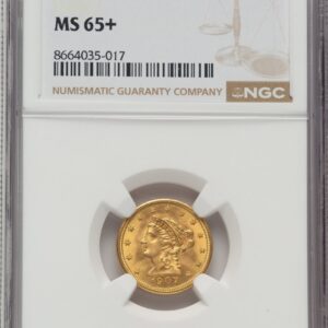 1907 Liberty Quarter Eagles (1907 $2 1/2 NGC Plus)