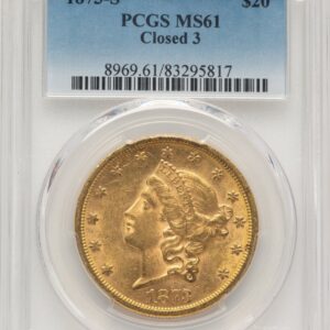 1873-S Liberty Double Eagles (1873-S $20 Closed 3 Blue Gradient)
