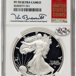 2025-S Modern Bullion Coins (2025-S Proof Silver Eagle 1 oz ER Kenneth Bressett Red Book)