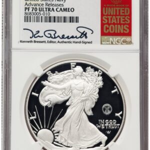 2025-S Modern Bullion Coins (2025-S Proof Silver Eagle Privy U.S. Navy 250th Anniversary 1 oz AR Kenneth Bressett Red Book)