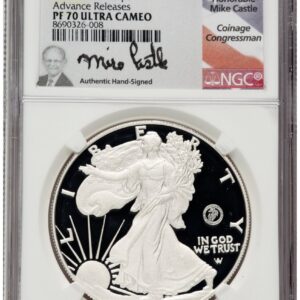 2025-W Modern Bullion Coins (2025-P Proof Silver Eagle Privy U.S. Marine Corps 250th Anniversary 1 oz AR Mike Castle)
