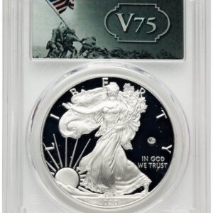 2020-W Modern Bullion Coins (2020-W Proof Silver Eagle V75 Privy 1 oz FS V75 Label)