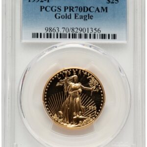 1992-P Modern Bullion Coins (1992-P Proof Gold Eagle 1/2 oz Blue Gradient)
