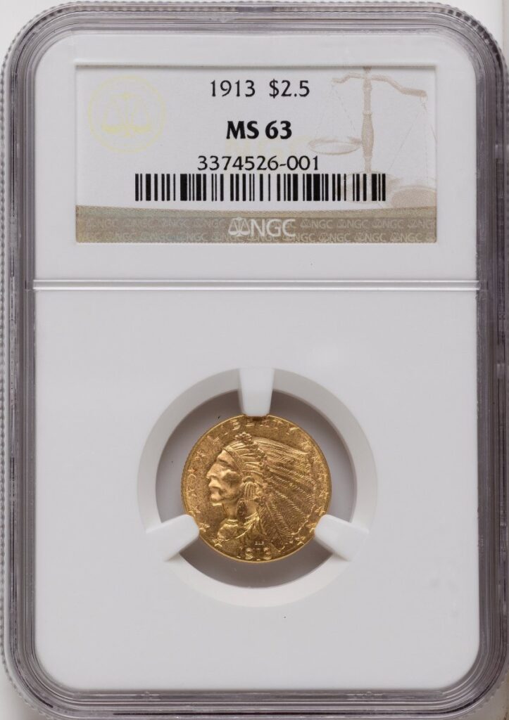 1913 Indian Quarter Eagles (1913 $2 1/2)