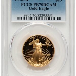 1996-W Modern Bullion Coins (1996-W Proof Gold Eagle 1/2 oz Blue Gradient)