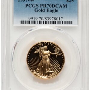 1997-W Modern Bullion Coins (1997-W Proof Gold Eagle 1/2 oz Blue Gradient)