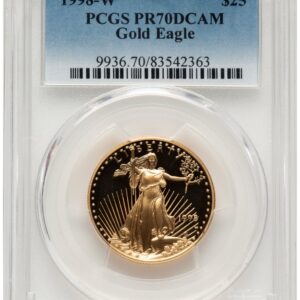 1998-W Modern Bullion Coins (1998-W Proof Gold Eagle 1/2 oz Blue Gradient)