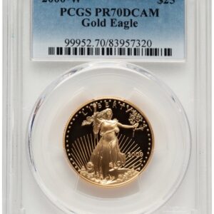 2000-W Modern Bullion Coins (2000-W Proof Gold Eagle 1/2 oz Blue Gradient)