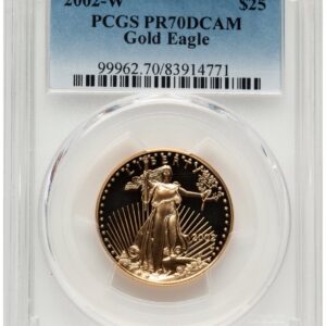 2002-W Modern Bullion Coins (2002-W Proof Gold Eagle 1/2 oz Blue Gradient)