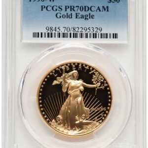 1990-W Modern Bullion Coins (1990-W Proof Gold Eagle 1 oz Blue Gradient)