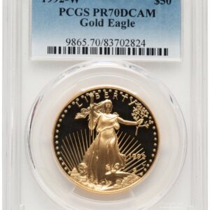 1992-W Modern Bullion Coins (1992-W Proof Gold Eagle 1 oz Blue Gradient)