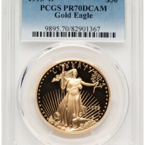 1995-W Modern Bullion Coins (1995-W Proof Gold Eagle 1 oz Blue Gradient)